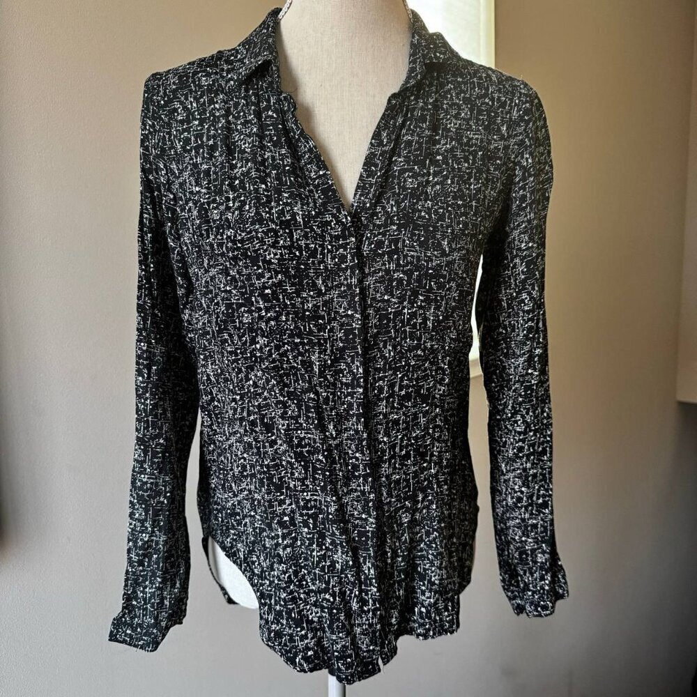 Cloth & Stone High-low Oversized Button-down Shirt - Size XS